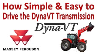 Massey Ferguson Dyna VT How Simple Massey Ferguson DynaVT to Operate [upl. by Enamrej]