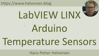 LabVIEW LINX Arduino Temperature Sensors [upl. by Moriarty]