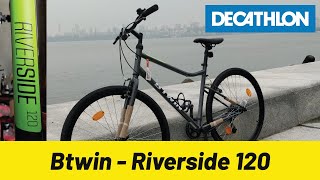 Btwin Riverside 120 hybrid cycle from Decathlon  Best hybrid cycle under 15000   Unboxed [upl. by Gore]