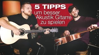 5 TIPPS für ein einfacheres Akustik Gitarren Spiel [upl. by Piegari1]