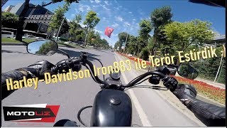 HarleyDavidson Iron 883 ile Teker Yapılmaz Dediler  Terör Estirdik [upl. by Leonora]