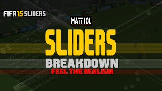 FIFA 15 Sliders Breakdown  Feel the Realism [upl. by Vassili]