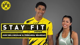 Stay fit  with Jude Bellingham amp Fernanda Brandao  Episode 2 [upl. by Cohdwell]