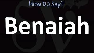 How to Pronounce Benaiah BIBLE [upl. by Bird]