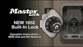 New Master Lock 1652 Combination Change Instructions [upl. by Ellemaj]