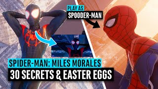 SpiderMan Miles Morales  30 Easter Eggs and Secrets PS4PS5 [upl. by Mharg]