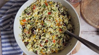 Grilled Veggie Orzo Salad [upl. by Laith]