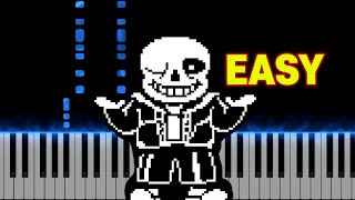 Undertale  Megalovania  EASY Piano Tutorial [upl. by Ford783]