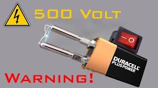 How to Make Taser Electric 500 Volts  TUTORIAL  DIY [upl. by Homans]