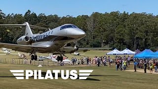 PC24 – INCREDIBLE Grass Landing at The Vale Airstrip in Tasmania [upl. by Acinomahs]