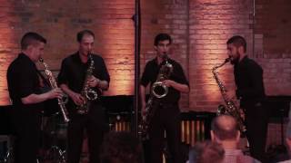 Gyorgy Ligeti Six Bagetelles  Donald Sinta Saxophone Quartet [upl. by Nerfe]