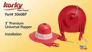 How to install a 3 Premium Universal Flapper by Korky [upl. by Even746]