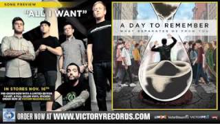 A Day To Remember  All I Want Official Audio Stream [upl. by Naired]