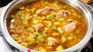 Classic Calabacitas Con Pollo y Elote  Chicken and Squash with Corn ❤️ Step by Step [upl. by Nivle236]