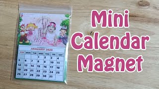 Magnetic Mini Calendar DIY Souvenir [upl. by Enobe]