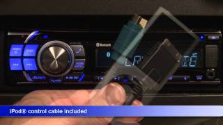 Alpine CDE126BT Car Receiver Display and Controls Demo  Crutchfield Video [upl. by Yadsnil]