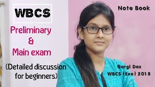 WBCS Preliminary amp Main Exam syllabus discussion for beginners by Gargi Das WBCS Exe 2018 [upl. by Matthews]