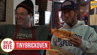 Barstool Pizza Review  TinyBrickOven Baltimore MD [upl. by Atiuqa37]