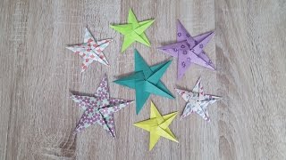 Origami SternHow to make an Origami Star [upl. by Yrred]