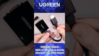 Ugreen HDMI to VGA Adapter Cable with Audio Output [upl. by Gerdy958]