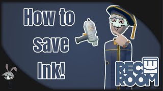 How to save Ink  Rec Room Tutorial  RAINUX [upl. by Ban]