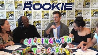 Coloring With The Cast  S1E2  ABCs The Rookie [upl. by Isaak]