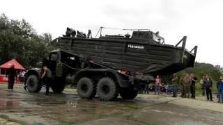 KrAZ 255B mit Bugsierboot BMKT Pütnitz 2012 [upl. by Arodnap]