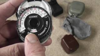 Sekonic L208 amp Kodalux L Light Meters [upl. by Neibaf429]