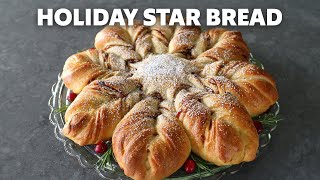 Holiday Star Bread  Food Wishes [upl. by Maillil567]