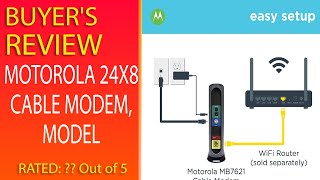 Review Motorola 24X8 Cable Modem Model [upl. by Arytahs743]