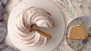 Lavender Lemon Bundt Cake [upl. by Gollin]