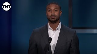 Michael B Jordan Tribute to Denzel Washington  AFI 2019  TNT [upl. by Neelac]