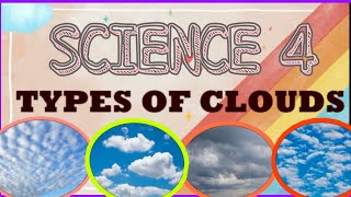 GRADE 4 TYPES OF CLOUDS  Stratus Cirrus Cumulus Nimbus science4 sciencelesson [upl. by Haff]