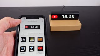 YOUTUBE subscriber counter  Lametric Time clock [upl. by Oinegue]