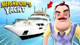 Hello Neighbor ON A YACHT  Hello Neighbor Gameplay Mods [upl. by Jemina]