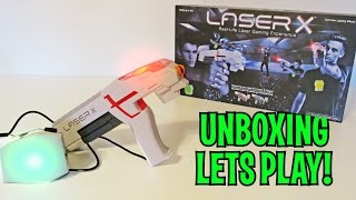 UNBOXING amp LETS PLAY  LASERX  The Ultimate HighTech RealLife Laser Tag Gaming Experience [upl. by Artapoelc]