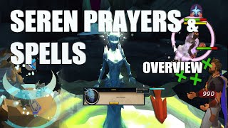 Runescape Seren Spells  Prayers Overview [upl. by Mihcaoj]