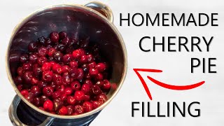 Best Homemade Cherry Pie Filling  Quick Recipe [upl. by Dorsey]