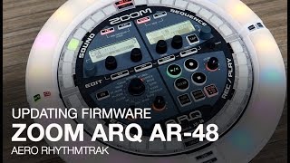 Zoom ARQ AR48 Updating The Firmware [upl. by Aeriel583]