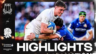 HIGHLIGHTS  🇮🇹 ITALY V ENGLAND 🏴󠁧󠁢󠁥󠁮󠁧󠁿  2024 GUINNESS MENS SIX NATIONS [upl. by Yednil735]