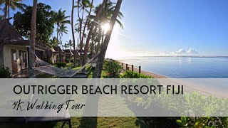 Outrigger Beach Resort Fiji 4K Walk the resort [upl. by Halfdan]