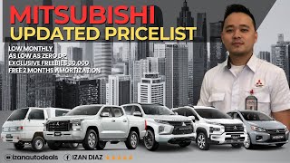 2024 amp 2025 Mitsubishi Pricelist  Mababang Downpayment  Ang Daming Freebies [upl. by Esyla]