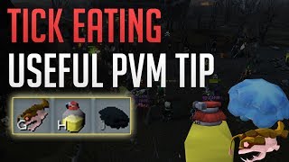 Tick eating in Runescape 3  Useful PvM tip [upl. by Smith]