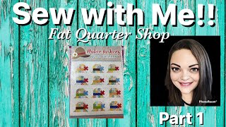 Sew with me Haberdashery Quilt from Sew Sampler by Fat Quarter Shop  Part 1 [upl. by Wilma]