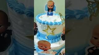 Beautiful baby boss theme 2 kg cake in 3 layer  butter scotch flavourtrendingcake [upl. by Dekeles]