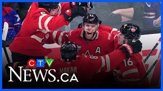 Connor McDavids overtime goal lifts Canada over the US to take Four Nations championship [upl. by Artemisa662]