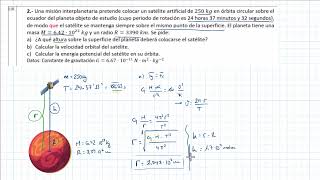 FISICA EVAU GRAVITACION 110 [upl. by Aneerehs]