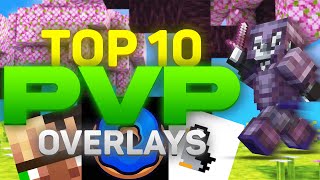 Top 10 BEST Minecraft PvP Overlays  121 [upl. by Lobell]