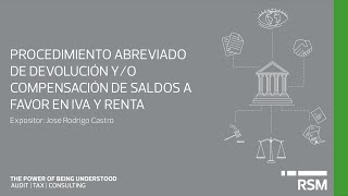 Procedimiento abreviado de devolución yo compensación de saldos a favor en Iva y renta [upl. by Nodmac637]