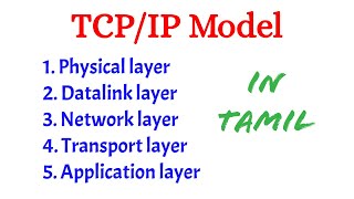 TCPIP model  Networking  Tamil [upl. by Lorre]